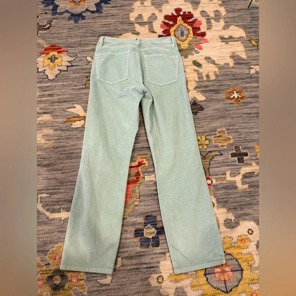 J. Crew Teal Vintage Slim Straight Corduroy Pants green size 27